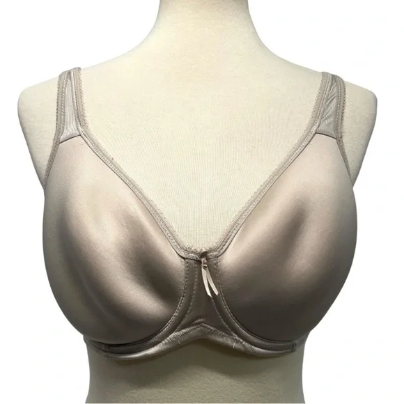 Wacoal Basic Beauty Spacer Underwire Everyday Wear Sand Nude Bra Women’s 32DD - Picture 5 of 12